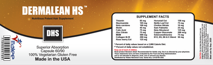 Dermalean HS Hair Strong Roots, Split and Repair Supplement (Capsule 90)