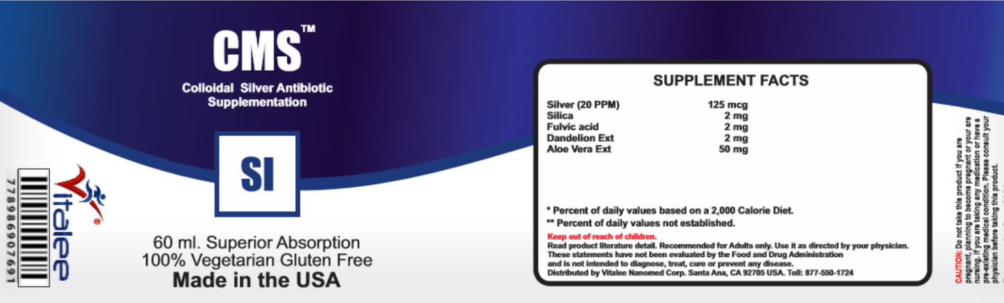 CMS-Colloidal Antimicrobial blend to fight Antibiotic Resistance-1 bottle,60 ml