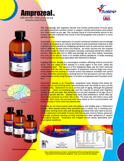 Amprozeal Neurological Disorder Supplement (Liquid 120 ml)