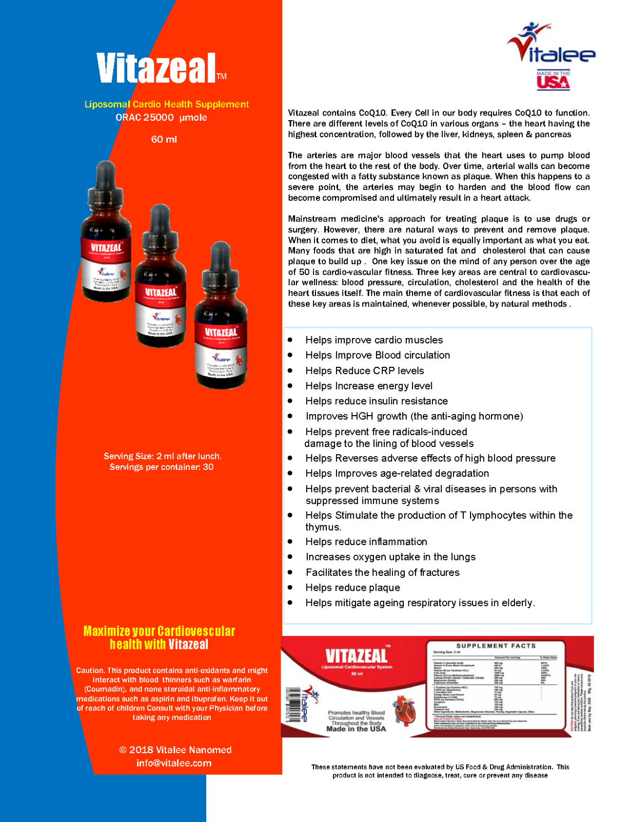 Vitazeal-Cardiovascular fitness Pack