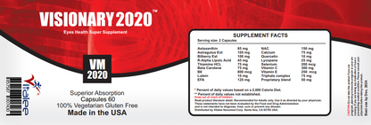 Visionary 2020 Vision Macular Health and Eyes Overlight Sensitivity