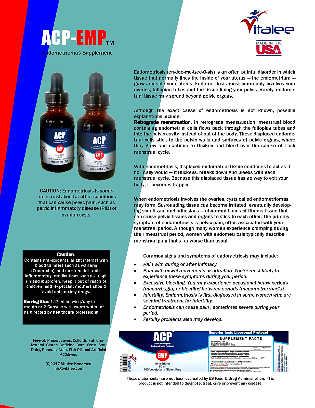 ACP-EMP Endometriosis Disorder Pack (3X60ml)