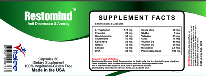 1017-Restomind- Anxiety Helper Pack (3X30ct)