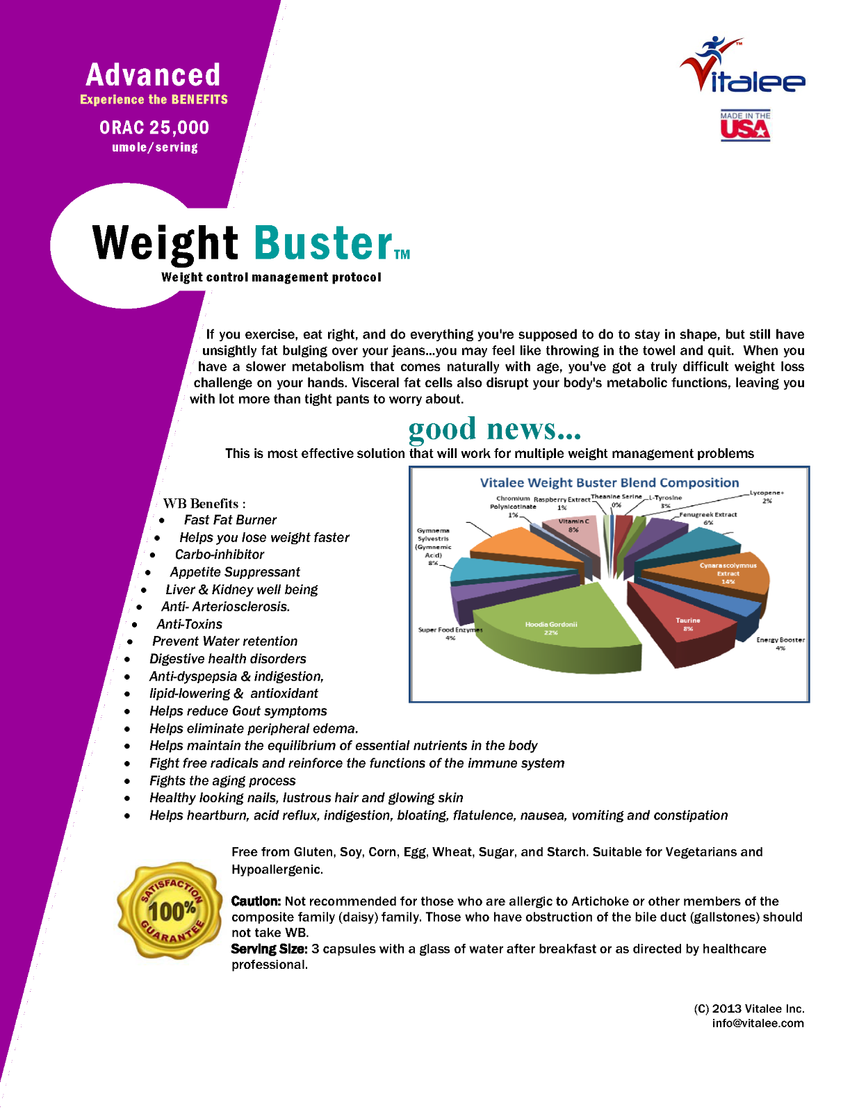 Weight Buster Anti Obesity & Weight Management Protocol 3 Bottles- (Capsule 60X3)